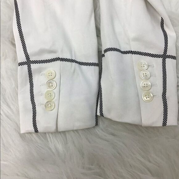 Equipment James White Windowpane Blazer New Size 0 - Picture 6 of 8